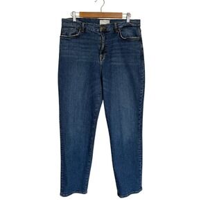 C/E by Current Elliott Jeans Women 31 Blue Denim Distressed High Rise Preppy